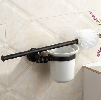 Luxury Bathroom Accessories, High Quality Copper Black Finish Toilet Brush Set& Creative Toilet Bowl Toilet Cleaning Brush 
Luxury Bathroom Accessories, High Quality Copper Black Finish Toilet Brush Set& Creative Toilet Bowl Toilet Cleaning Brush