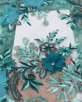 African French Tulle Net Lace with beads Sequin Stones Latest Embroidered Nigerian 3D Flower Lace Fabrics For Wedding Dress
African French Tulle Net Lace with beads Sequin Stones Latest Embroidered Nigerian 3D Flower Lace Fabrics For Wedding Dress