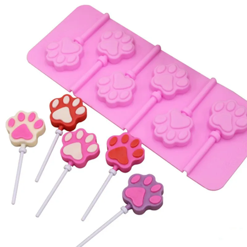 Cute 3D Cat Claw Shape Silicone Lollipop Mold Silicone Form For Chocolate Candy Cake Decoration Lollipop Bakeware Mold
Cute 3D Cat Claw Shape Silicone Lollipop Mold Silicone Form For Chocolate Candy Cake Decoration Lollipop Bakeware Mold