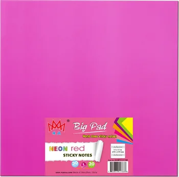4A Sticky Big Pad,11 x 11 Inches,Neon Red,Self-Stick Notes,Memo Pads,Planner Stickers,30 Sheets/Pad,1 Pad/Pack,4A BP1111 NR
4A Sticky Big Pad,11 x 11 Inches,Neon Red,Self-Stick Notes,Memo Pads,Planner Stickers,30 Sheets/Pad,1 Pad/Pack,4A BP1111 NR