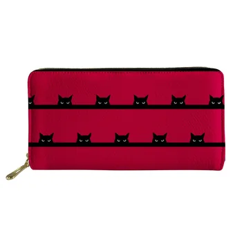 ThiKin New Women's Leather Long Wallet Cat Halftone Design Purse Credit Card Holder Phone Zipper Wallet Purses Bolsas
ThiKin New Women's Leather Long Wallet Cat Halftone Design Purse Credit Card Holder Phone Zipper Wallet Purses Bolsas