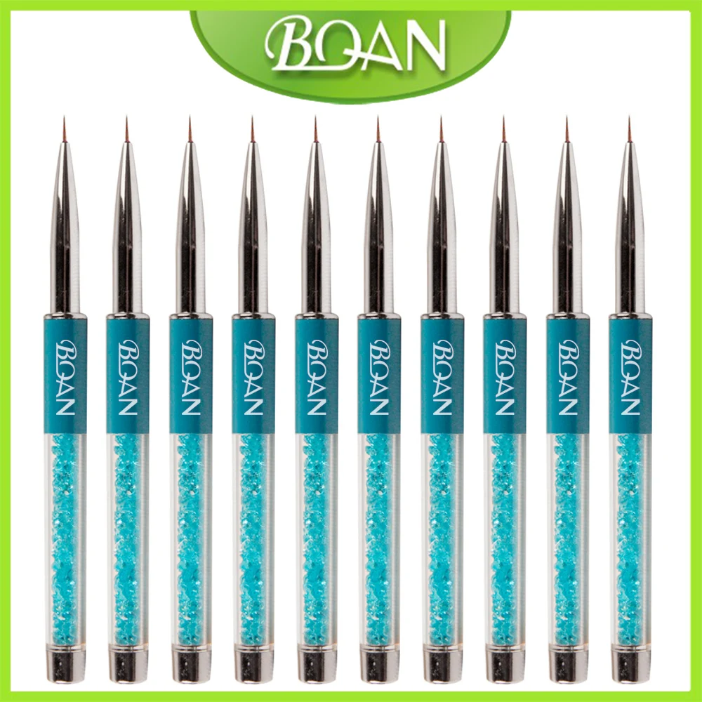 Boqian 10Pieces/Lot Turquoise Metal Handle 7mm Nail Art Striper Brush Imported Nylon Hair Liner Drawing Brush
Boqian 10Pieces/Lot Turquoise Metal Handle 7mm Nail Art Striper Brush Imported Nylon Hair Liner Drawing Brush