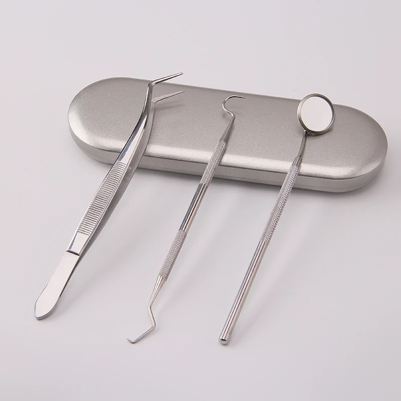 3pcs/Kit Professional Mirror Dental Stainless Steel Dentist Tools Mouth Mirror Set with Metal Box for Oral Care Teeth Cleaning
3pcs/Kit Professional Mirror Dental Stainless Steel Dentist Tools Mouth Mirror Set with Metal Box for Oral Care Teeth Cleaning
