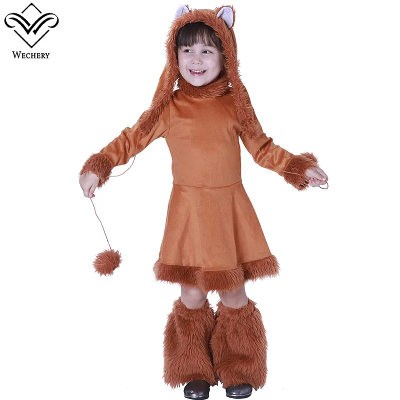Wechery Fox One Piece Cosplay Kids Halloween Dress Up Costume Girls Brown Fury Foxes Dress with Hat Full Set
Wechery Fox One Piece Cosplay Kids Halloween Dress Up Costume Girls Brown Fury Foxes Dress with Hat Full Set