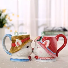 Tea coffee mugs ceramic maneki neko mug home decor craft room decoration porcelain lucky cat figurine