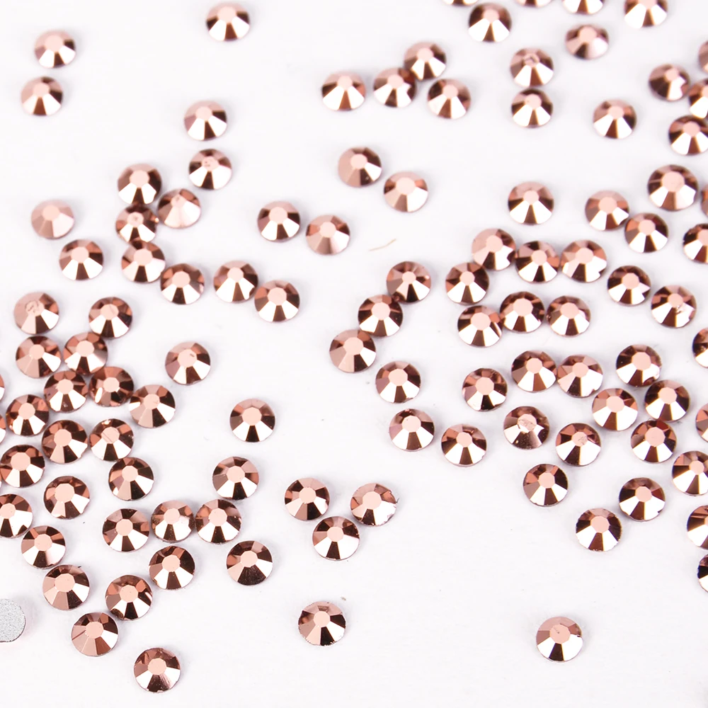Nail Art Super flash ROSE GOLD Glass Round Rhinestoned 1440PCS SS3 To SS10 3D Nail air Decorations Flattened hot drilling
Nail Art Super flash ROSE GOLD Glass Round Rhinestoned 1440PCS SS3 To SS10 3D Nail air Decorations Flattened hot drilling