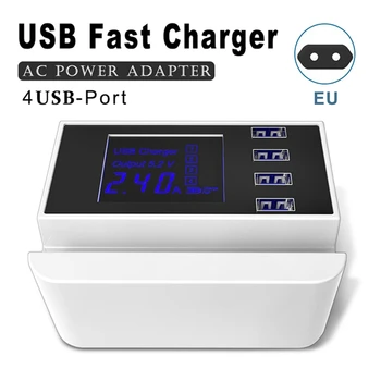 4-Port USB Fast Charger AC Power Adapter & LCD Monitor Charging Dock Design Desktop Wall Travel Charger Smartphone Digital Cam
4-Port USB Fast Charger AC Power Adapter & LCD Monitor Charging Dock Design Desktop Wall Travel Charger Smartphone Digital Cam