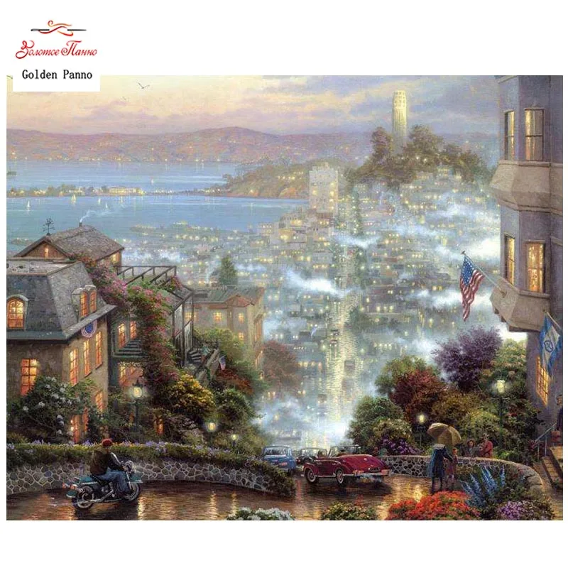 Golden Panno DIY DMC 14CT 11CT DMC hand made cross stitch kits Needlework embroidery wall decoration Night scenery 0719
Golden Panno DIY DMC 14CT 11CT DMC hand made cross stitch kits Needlework embroidery wall decoration Night scenery 0719