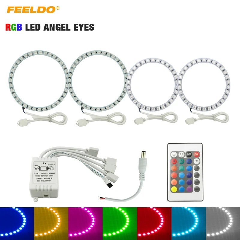 FEELDO 2x90 мм 2x110 мм Автомобильный RGB светодиодный ангельские глазки гало кольцевой свет беспроводной пульт дистанционного управления для Hyundai Elantra(04-06) головсветильник свет #3209
FEELDO 2x90 мм 2x110 мм Автомобильный RGB светодиодный ангельские глазки гало кольцевой свет беспроводной пульт дистанционного управления для Hyundai Elantra(04-06) головсветильник свет #3209