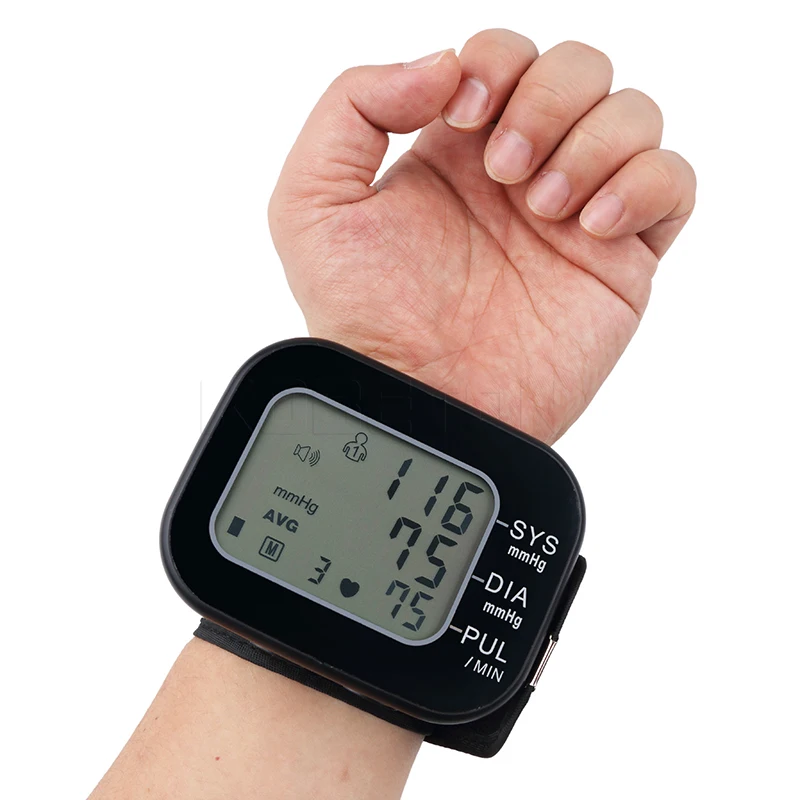 KEBETEME Digital pulse wrist bp Blood Pressure Monitors meters tonometer pulsometro sphygmomanometer cuff health care monitors
KEBETEME Digital pulse wrist bp Blood Pressure Monitors meters tonometer pulsometro sphygmomanometer cuff health care monitors