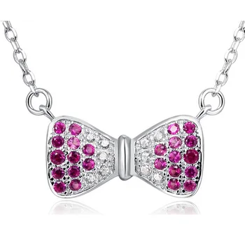 Bowknot Style Silver Pendants Necklaces 100% Real 925 Sterling Silver Pendants Necklaces with Cubic Zirconia
Bowknot Style Silver Pendants Necklaces 100% Real 925 Sterling Silver Pendants Necklaces with Cubic Zirconia