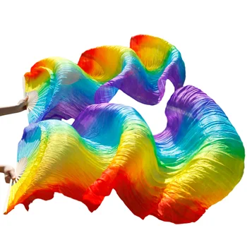2018 Newest High selling 100% Real Silk Veils 1 Pair handmade women Quality Silk Belly Dance Fans Dance Rainbow Colors
2018 Newest High selling 100% Real Silk Veils 1 Pair handmade women Quality Silk Belly Dance Fans Dance Rainbow Colors