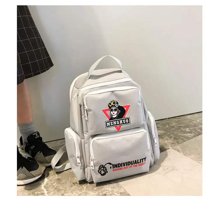 Menghuo Fashion Backpack School Bags for Teenage Girls Cute Travel Shoulder Backpack Bags Oxford Print Rucksack Laptop Backpack_34-1_13