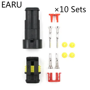 10 Kit AMP 1.5 DJ7021-1.5 2 Pin Way Waterproof Atuomotive Electrical Wire Cable Connector Plug Socket Apater Car Xenon LED Lamp
10 Kit AMP 1.5 DJ7021-1.5 2 Pin Way Waterproof Atuomotive Electrical Wire Cable Connector Plug Socket Apater Car Xenon LED Lamp