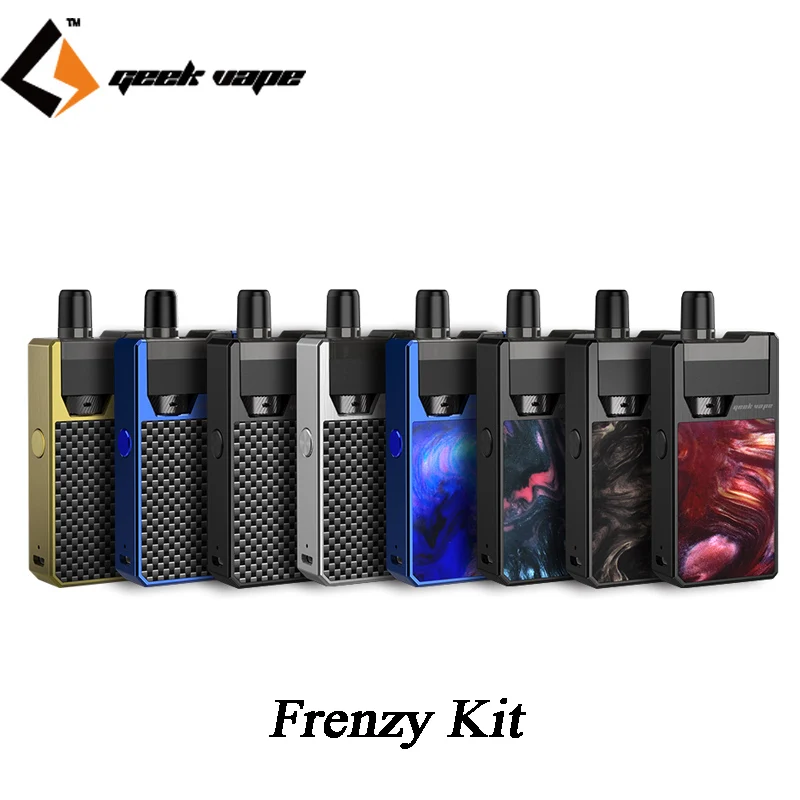 Original Geekvape Frenzy Kit Pod System 2ml Cartridge Tank and 950mA Built-in Battery NS Coil Electronic Cigarette Vape Vapor
Original Geekvape Frenzy Kit Pod System 2ml Cartridge Tank and 950mA Built-in Battery NS Coil Electronic Cigarette Vape Vapor