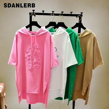 New Spring Summer Women Sold Color Loose Hoodie Simple Students Half Sleeved Sweatshirt Tees Cartoon Embroidery Shirts
New Spring Summer Women Sold Color Loose Hoodie Simple Students Half Sleeved Sweatshirt Tees Cartoon Embroidery Shirts