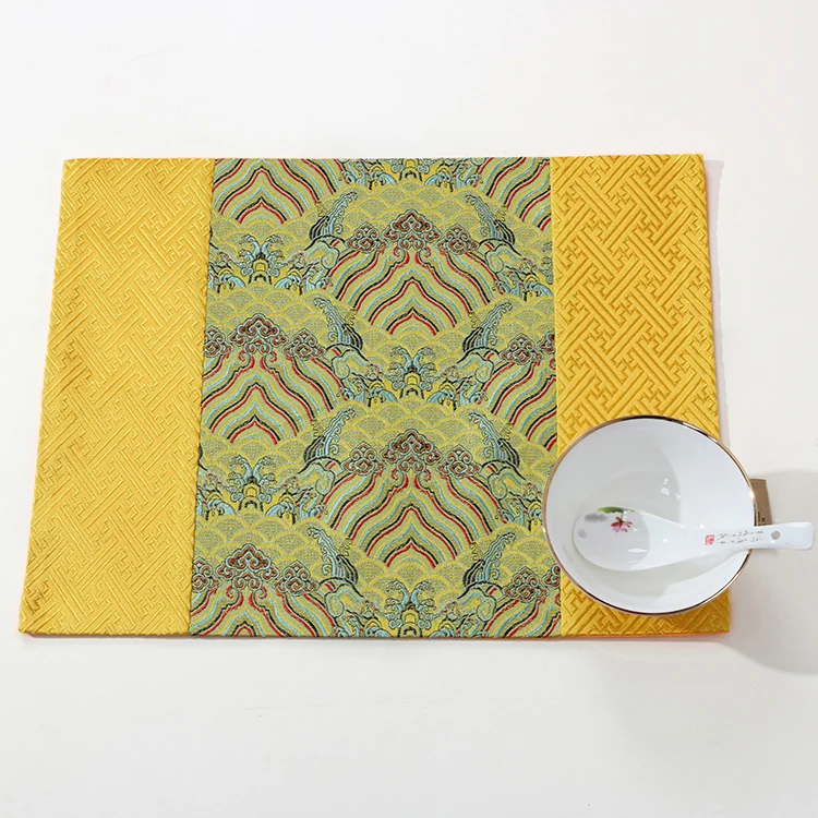 Latest Seawater Decorative Silk Fabric Placemat Large Rectangle Dining Table Mat Chinese style Fashion Simple Coffee Pads
Latest Seawater Decorative Silk Fabric Placemat Large Rectangle Dining Table Mat Chinese style Fashion Simple Coffee Pads