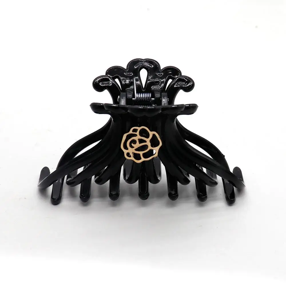 Fashion Rose Flower Hair Claws Clip For Women Girls Hollow Emboss Genometic Crap Clip Horsetall clip Gifts Accessories
Fashion Rose Flower Hair Claws Clip For Women Girls Hollow Emboss Genometic Crap Clip Horsetall clip Gifts Accessories