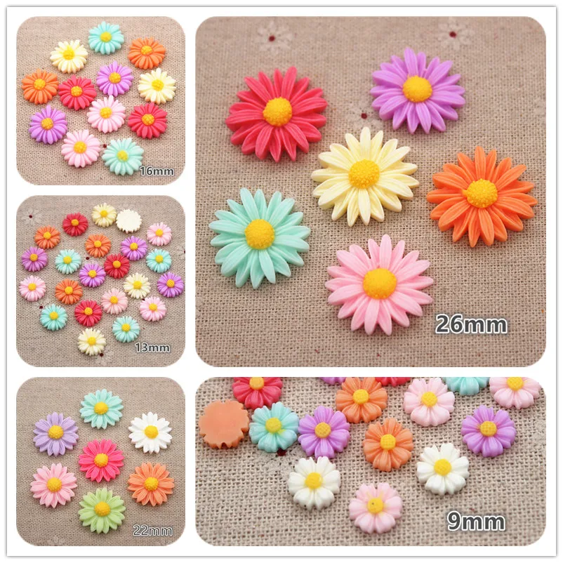 9mm/13mm/16mm/22mm/26mm Mix Colors Daisy Resin Flower Flatback Cabochon DIY Jewelry Craft Decoration
9mm/13mm/16mm/22mm/26mm Mix Colors Daisy Resin Flower Flatback Cabochon DIY Jewelry Craft Decoration