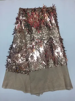 African lace fabric in 2018, French 3D glitter mesh lace, new gold sequins, 5-yard high quality African tulle lace fabric.YZ208
African lace fabric in 2018, French 3D glitter mesh lace, new gold sequins, 5-yard high quality African tulle lace fabric.YZ208