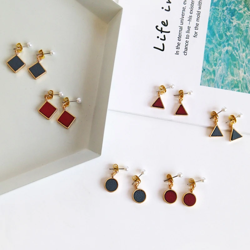 Korean Fashion Retro Earrings Personality Geometry Triangular Earrings Fashion Jewelry Design For Women
Korean Fashion Retro Earrings Personality Geometry Triangular Earrings Fashion Jewelry Design For Women