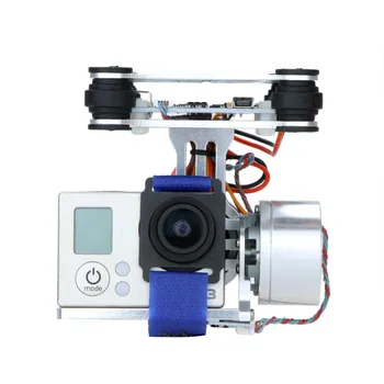 CNC FPV Quadcopter BGC 2 axis Metal Brushless Gimbal w/ Controller for GoPro 3 Camera DJI Phantom 1 2 Walkera X350 Pro