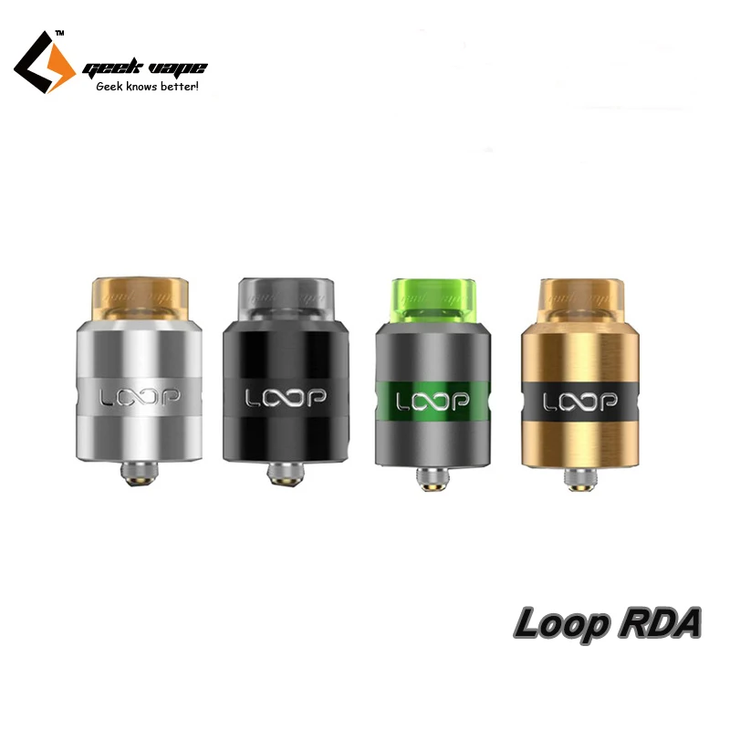 Original Geekvape Loop RDA 24mm Surround Airflow RDA Atomizer Tank Support E Cigarettes Box Mod Vape GBOX Athena Squonker Kit
Original Geekvape Loop RDA 24mm Surround Airflow RDA Atomizer Tank Support E Cigarettes Box Mod Vape GBOX Athena Squonker Kit