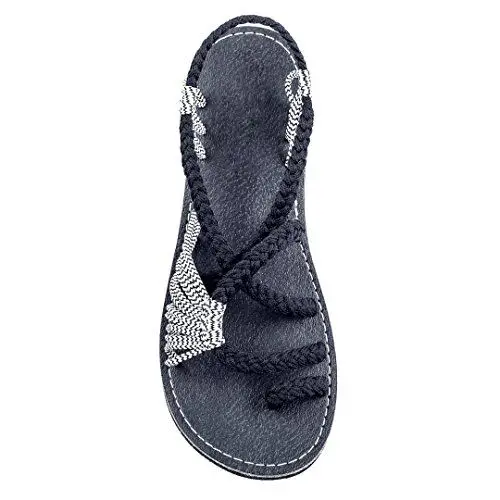 Retro Gladiator Sandals For Women Flat Sandals Bohemia Slip-on Flip Flops Beach Shoes Female Slides Rome Shoes Sandalia Feminina 15