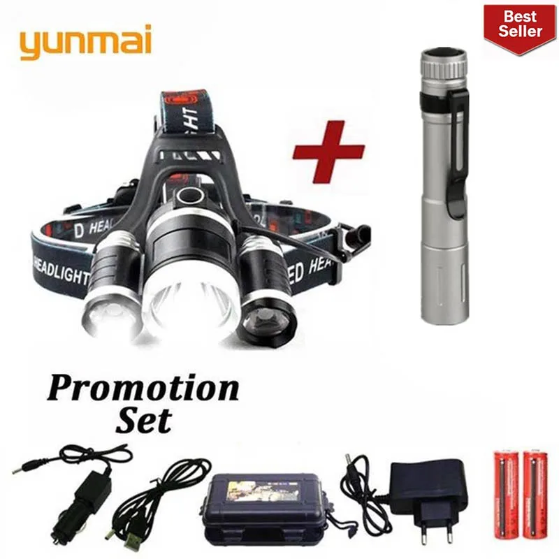 Offer combin XM-T6x3 LED Headlight ZOOM Flashlight Torch Camping Fishing Headlamp lantern +2* 18650 Battery +Car/AC/Charger+USB
Offer combin XM-T6x3 LED Headlight ZOOM Flashlight Torch Camping Fishing Headlamp lantern +2* 18650 Battery +Car/AC/Charger+USB