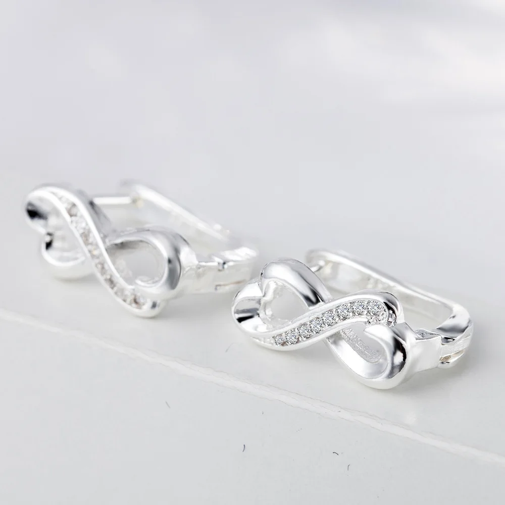 3 color rose gold gold Infinity Earrings Studs Simple Brincos Lucky Number Figure Eight CZ Plata Stud Earring Gift
3 color rose gold gold Infinity Earrings Studs Simple Brincos Lucky Number Figure Eight CZ Plata Stud Earring Gift