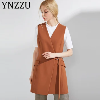 YNZZU Elegant Long Blazer Vest Women Waistcoat 2019 Autumn V Neck Office Lady Coat Fashion Belt Sleeveless Blazer Jacket A1000
YNZZU Elegant Long Blazer Vest Women Waistcoat 2019 Autumn V Neck Office Lady Coat Fashion Belt Sleeveless Blazer Jacket A1000