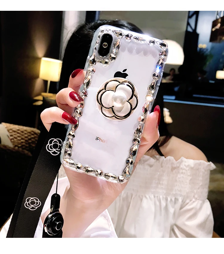 Luxury Capa Small Flower Airbag Bracket Rhinestone Crystal Clear Soft Case Cover For SamsungS5 S6 S7 S8 S9 S10 PLUS NOTE9 8 5
Luxury Capa Small Flower Airbag Bracket Rhinestone Crystal Clear Soft Case Cover For SamsungS5 S6 S7 S8 S9 S10 PLUS NOTE9 8 5