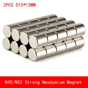 2PCS N45 N52 round magnet D15x15mm Super powerful neodymium magnets N52 diameter 15*15mm
2PCS N45 N52 round magnet D15x15mm Super powerful neodymium magnets N52 diameter 15*15mm