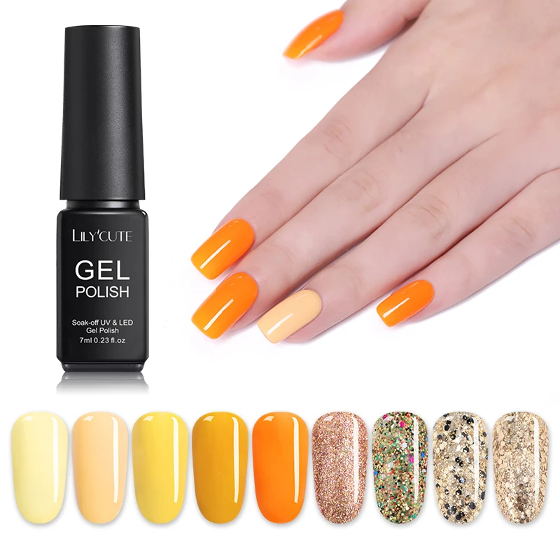 LILYCUTE 7ml Yellow Series Nail Gel Polish Soak Off Manicure UV Gel Varnish DIY Nail Art Lacquer Decoration for Nails
LILYCUTE 7ml Yellow Series Nail Gel Polish Soak Off Manicure UV Gel Varnish DIY Nail Art Lacquer Decoration for Nails