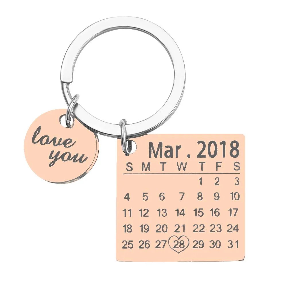 Personalized Calendar Keychain Date Customized Custom Photo Key Chain Keychain Heart Highlighted Date Sleutelhanger Fast Ship
Personalized Calendar Keychain Date Customized Custom Photo Key Chain Keychain Heart Highlighted Date Sleutelhanger Fast Ship