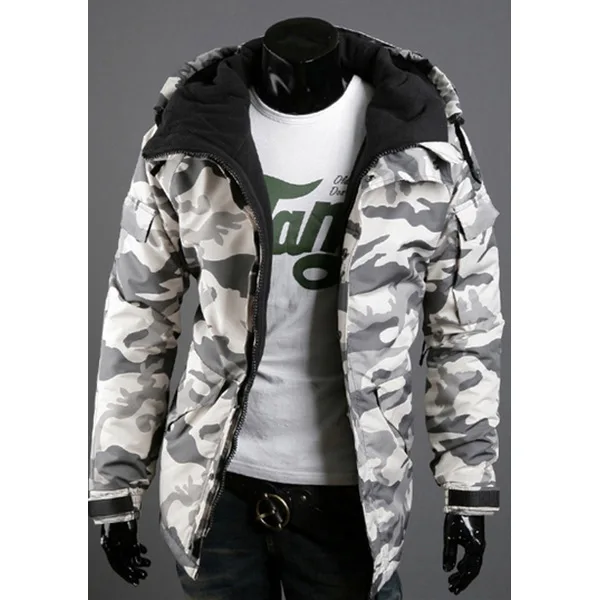Foreign Trade Hot Sale Men's Fashion Cotton Suit Autumn And Winter New Camouflage Men's Long-sleeved Hooded Cotton Coat
Foreign Trade Hot Sale Men's Fashion Cotton Suit Autumn And Winter New Camouflage Men's Long-sleeved Hooded Cotton Coat
