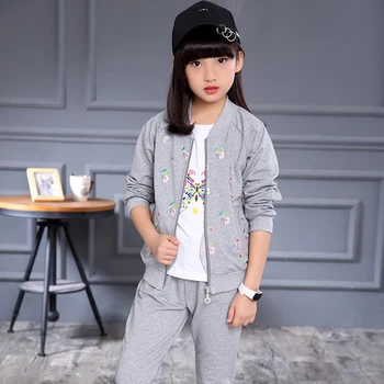 Kids Sports Suit Girl's Spring Sets Teenage Butterfly Coats + Shirt + Pants 3 PCS Girls Clothing Sets 4 6 8 10 12 14 Years
Kids Sports Suit Girl's Spring Sets Teenage Butterfly Coats + Shirt + Pants 3 PCS Girls Clothing Sets 4 6 8 10 12 14 Years