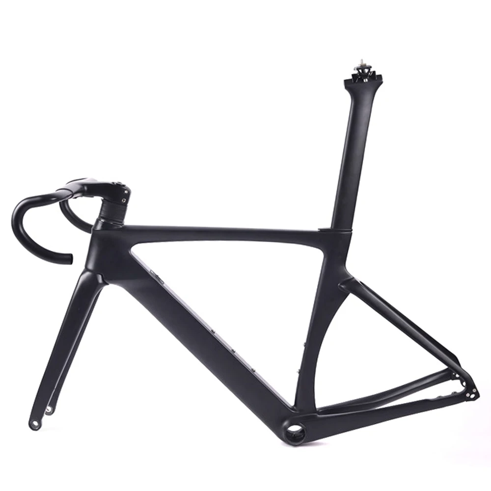 Free shipping T1000 carbon fiber aero disc brake road frameset with thru axles 142mm*12mm and 100mm*12mm full internal routing
Free shipping T1000 carbon fiber aero disc brake road frameset with thru axles 142mm*12mm and 100mm*12mm full internal routing