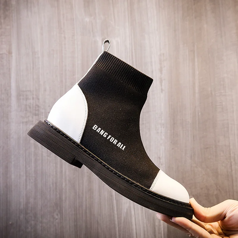 Spring/autumn women shoes Sock boots spring 2018 new martin boots thick heel round head middle heel sock shoes
Spring/autumn women shoes Sock boots spring 2018 new martin boots thick heel round head middle heel sock shoes