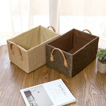 Cloth storage basket with handle snacks toys sundries storage box clothing finishing organizers basket mx01221003
Cloth storage basket with handle snacks toys sundries storage box clothing finishing organizers basket mx01221003