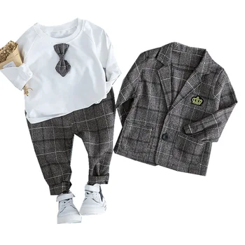 Baby Boy Clothing Sets Children Clothes Suits Kid Gentleman Style Coats T-Shirt Pants Grid Infant Clothes
Baby Boy Clothing Sets Children Clothes Suits Kid Gentleman Style Coats T-Shirt Pants Grid Infant Clothes