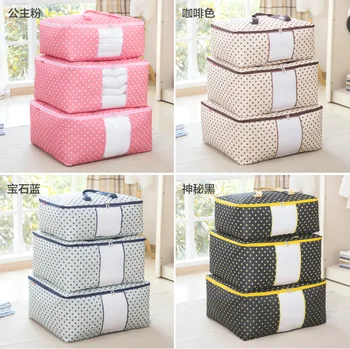 Oxford cloth cotton quilt receives bags moisture-proof suitcases, oversized packing storage bags under bed storage
Oxford cloth cotton quilt receives bags moisture-proof suitcases, oversized packing storage bags under bed storage