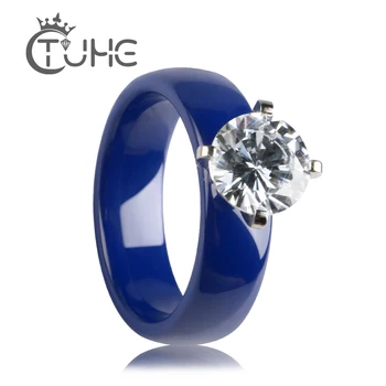 Big Carat Crystal Blue Ceramic Rings AAA White Cubic Zirconia Women Wedding Band CZ Rings Healthy Fashion Anniversary Jewelry
Big Carat Crystal Blue Ceramic Rings AAA White Cubic Zirconia Women Wedding Band CZ Rings Healthy Fashion Anniversary Jewelry