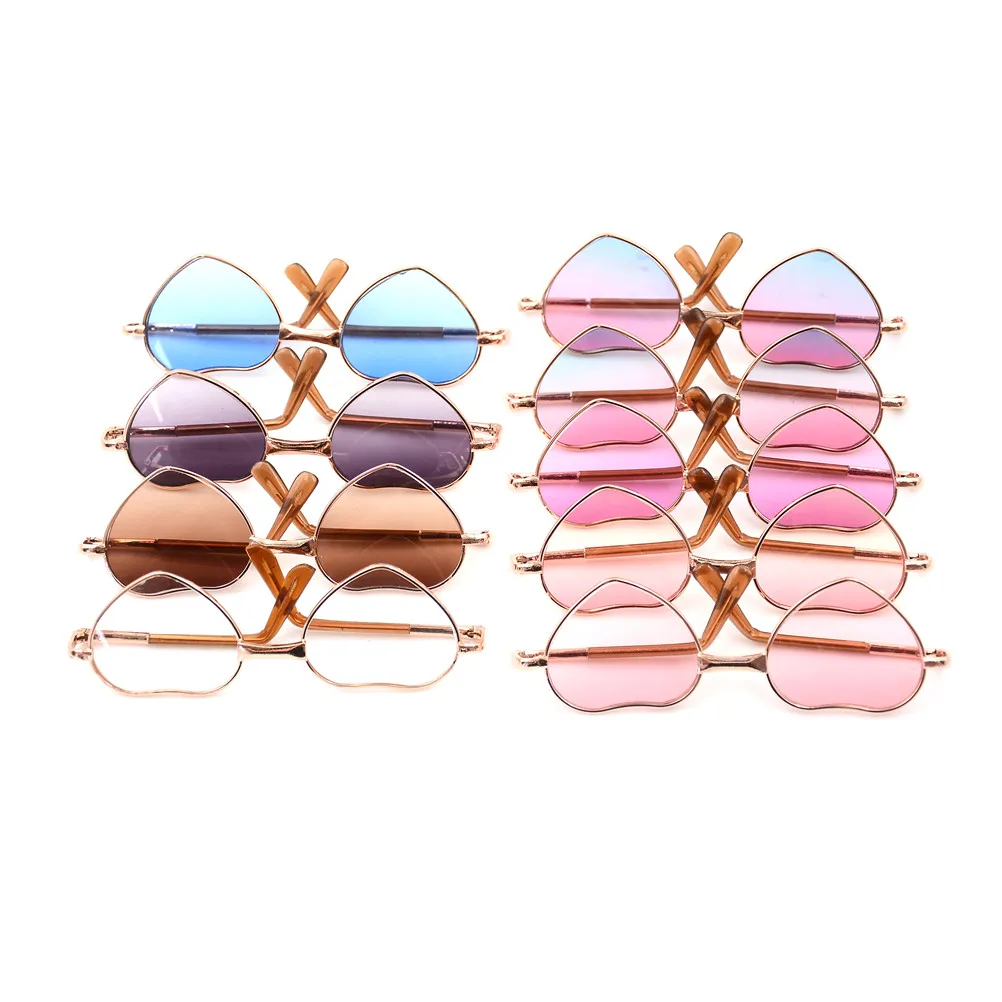 2019 New Fashion Hot heart-shaped reflective color metallic glasses for Americal Girls 43cm doll Baby 10Cm
2019 New Fashion Hot heart-shaped reflective color metallic glasses for Americal Girls 43cm doll Baby 10Cm