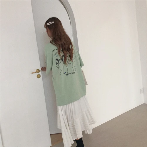 Simple Oversize Letter Cotton White Basic All Match Korean Style Character Printed 2019 Summer Thin Short Sleeve T-shirts
Simple Oversize Letter Cotton White Basic All Match Korean Style Character Printed 2019 Summer Thin Short Sleeve T-shirts