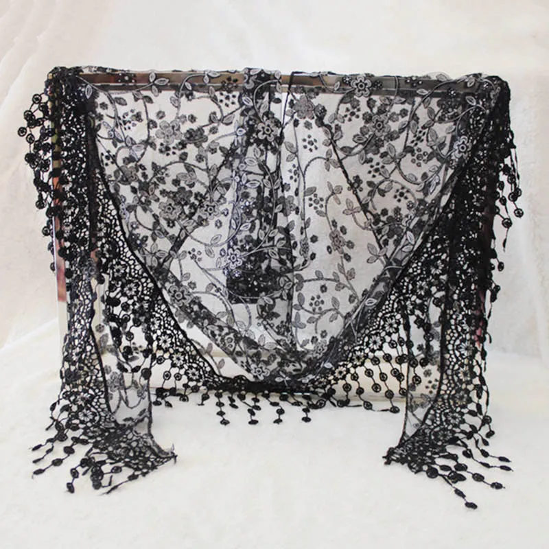 Sexy Lace Bech Shawl Flower Design Transparent Foulard Summer Triangular Crochet Light Weight Head Scarf cachecol
Sexy Lace Bech Shawl Flower Design Transparent Foulard Summer Triangular Crochet Light Weight Head Scarf cachecol