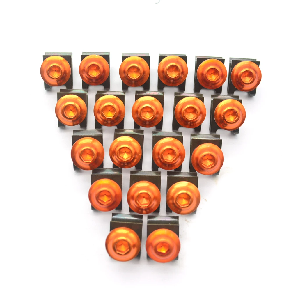 Universal 20pcs from the body of the motorcycle fairing screw fastener clips sportbike screws for KAWASAKI zx6r zx636r zx6rr z10
Universal 20pcs from the body of the motorcycle fairing screw fastener clips sportbike screws for KAWASAKI zx6r zx636r zx6rr z10