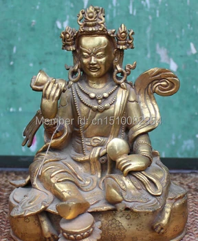 9" Tibet Buddhism Bronze 24K Gold Padmasambhava Master Vajrapani Buddha Statue
9" Tibet Buddhism Bronze 24K Gold Padmasambhava Master Vajrapani Buddha Statue