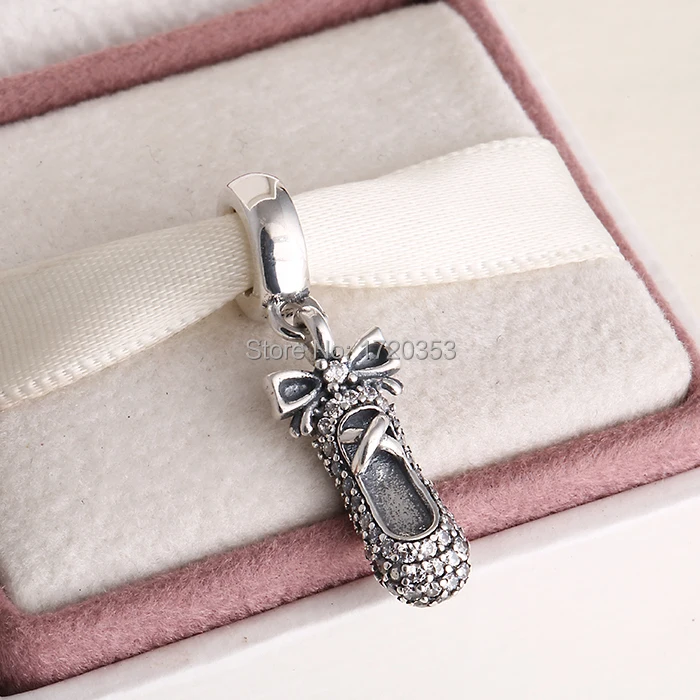 Spring collection 925 sterling silver ballet slipper dangle charms with clear zircon pendant for brand diy bracelets SH0602
Spring collection 925 sterling silver ballet slipper dangle charms with clear zircon pendant for brand diy bracelets SH0602