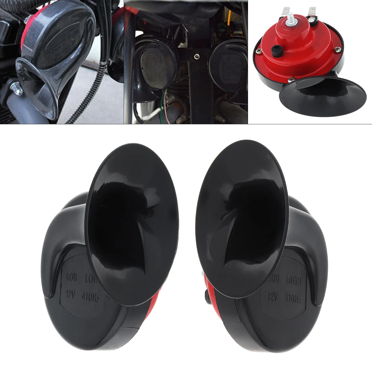Car Motorcycle Snail Horn Red 12V Air Treble 4 Inch Snail Horn 100W Two way for Car Motorcycle Electric Car Motorcbike
Car Motorcycle Snail Horn Red 12V Air Treble 4 Inch Snail Horn 100W Two way for Car Motorcycle Electric Car Motorcbike
